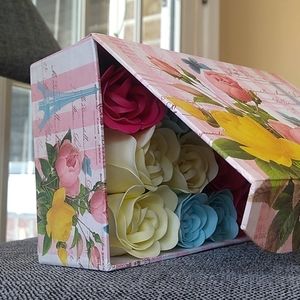 Soap roses in gift box